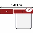 Quarto Modulado Solteiro Módena 3 Peças Cp15 Nogal Touch Demó