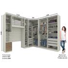 Quarto Modulado Solteiro Predileto 5 Peças Com Espelho - Móve