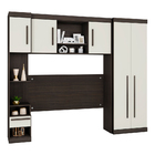 Quarto Modulado Star Casal 4 Peças Poliman Amêndoa Off White