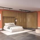 Quarto Modular Kappesberg Adapt Nogueira 6 Peças 474cm X 185cm