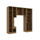 Quarto Modular Kappesberg Adapt Nogueira/azul Profundo 4 Peça