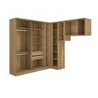 Quarto Modular Kappesberg Adapt Nogueira/azul Profundo 6 Peça