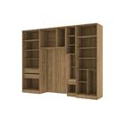 Quarto Modular Kappesberg Adapt Nogueira/azul Profundo 6 Peça