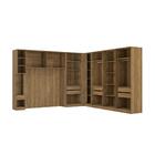 Quarto Modular Kappesberg Adapt Nogueira/azul Profundo 7 Peça