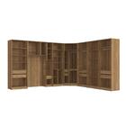 Quarto Modular Kappesberg Adapt Nogueira/azul Profundo 8 Peça