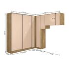 Quarto Modular Kappesberg Adapt Nogueira/macadâmia 6 Peças 24