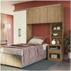 Quarto Modular Prisma Freijó/off White 5 Peças