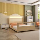 Quarto Montessoriano Cama Casal Evolutiva Estante 4 Nichos Le