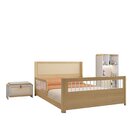 Quarto Montessoriano Cama Casal Evolutiva Estante 4 Nichos Le