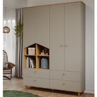 Quarto Para Bebê 1 Berço 1 Guarda Roupa 1 Cômoda 1 Estante Pi