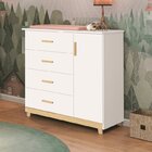 Quarto Para Bebê 1 Berço Americano E 1 Cômoda 1 Porta 4 Gavet