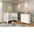Quarto Para Bebê 1 Berço Americano E 1 Cômoda 1 Porta 4 Gavet