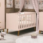 Quarto Para Bebê Completo Berço Retrô Com Cômoda E Guarda Rou