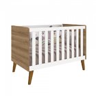 Quarto Para Bebê Completo Berço Retrô Com Cômoda E Guarda Rou