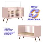 Quarto Para Bebê Completo Com Berço Guarda Roupa E Cômoda Ros