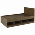 Quarto Solteiro Baru Com Cama E Guarda Roupa Cabecasa Madeira