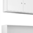 Quarto Solteiro Cama Articulável Sun E 2 Armários Aéreo - Bra