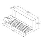 Quarto Solteiro Cama Articulável Sun E 2 Armários Aéreo - Bra