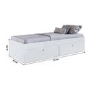 Quarto Solteiro Completo Branco Harriet Shop Jm