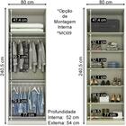 Quarto Solteiro Dileto Em Mdf 6 Modulos Cj5 Henn