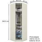 Quarto Solteiro Dileto Em Mdf 6 Modulos Cj5 Henn