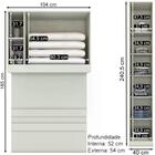 Quarto Solteiro Dileto Em Mdf 6 Modulos Cj5 Henn