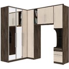 Quarto Solteiro Modulado Diamante  Me101-85 Com Espelho 5 Peç