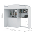 Quarto Solteiro Multifuncional Branco