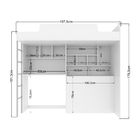 Quarto Solteiro Multifuncional Branco