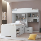 Quarto Solteiro Multifuncional Branco