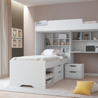 Quarto Solteiro Multifuncional Branco