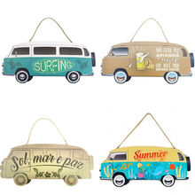 Quatro Placas Decoração Kombi 40 Cm - Mdf