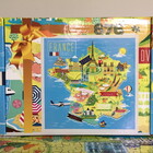 Quebra Cabeça Mapa Ilustrativo Da França 676 Pçs - 78 X 78cm