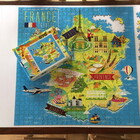 Quebra Cabeça Mapa Ilustrativo Da França 676 Pçs - 78 X 78cm