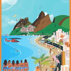 Quebra Cabeça Praia De Ipanema - Ilustração - 1014 Pçs