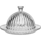 Queijeira 13x20x20cm Vidro Transparente Com Tampa