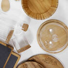 Queijeira Bambu Bege 19cm