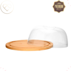 Queijeira Bambu Bege 19cm