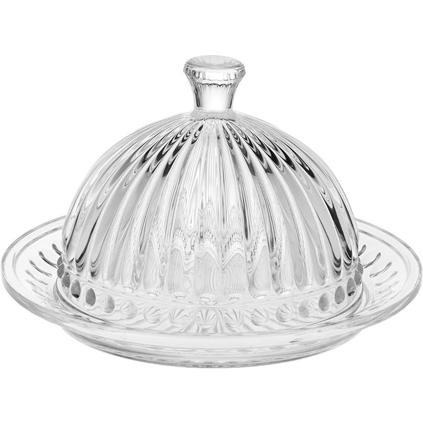 Queijeira De Cristal C/ Tampa Empire 20cm - Lyor