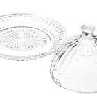Queijeira De Cristal Com Tampa Renaissace 20 Cm - Lyor