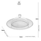 Queijeira Em Cristal Pearl 20x9cm Wolff