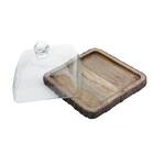 Queijeira Em Madeira Com Tampa Bon Gourmet 24x15cm