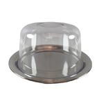 Queijeira Inox Alta Qualidade Com Tampa Acrilica