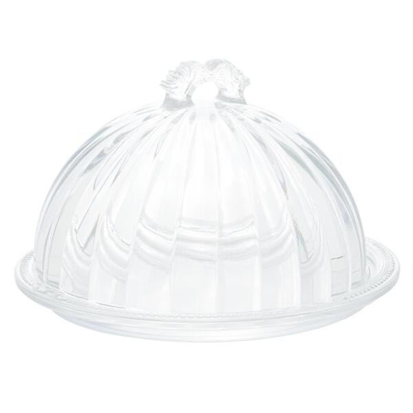 Queijeira Lyor Imperial De Cristal Ecológico Com Tampa