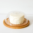 Queijeira Tampa Acrílica Bambu Class Home