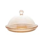 Queijeira Wolff Pearl De Cristal Âmbar 20cm X 12cm