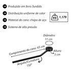 Queimador Alta Pressão Chuveiro Fogão Industrial 650e 11cm