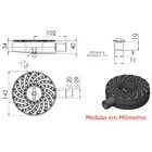 Queimador Alta Pressão Chuveiro Fogão Industrial Ferro 14cm
