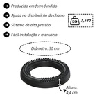 Queimador Alta Pressão Coroa Fogão Industrial Furado 30cm