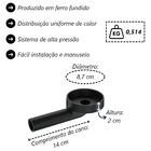 Queimador Alta Pressão Fogão Industrial De Ferro N02 8 7cm